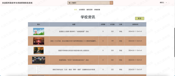 9.9元资助信息管理源码vue+springboot - 图片 4